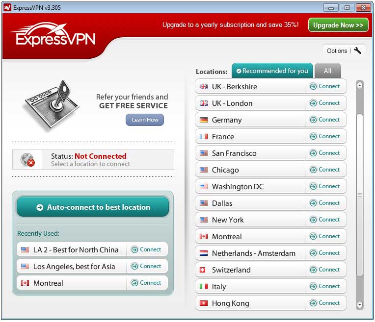 Screenshot: Update your VPN.