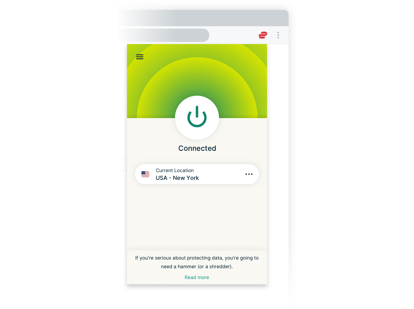 ExpressVPN browser extension.
