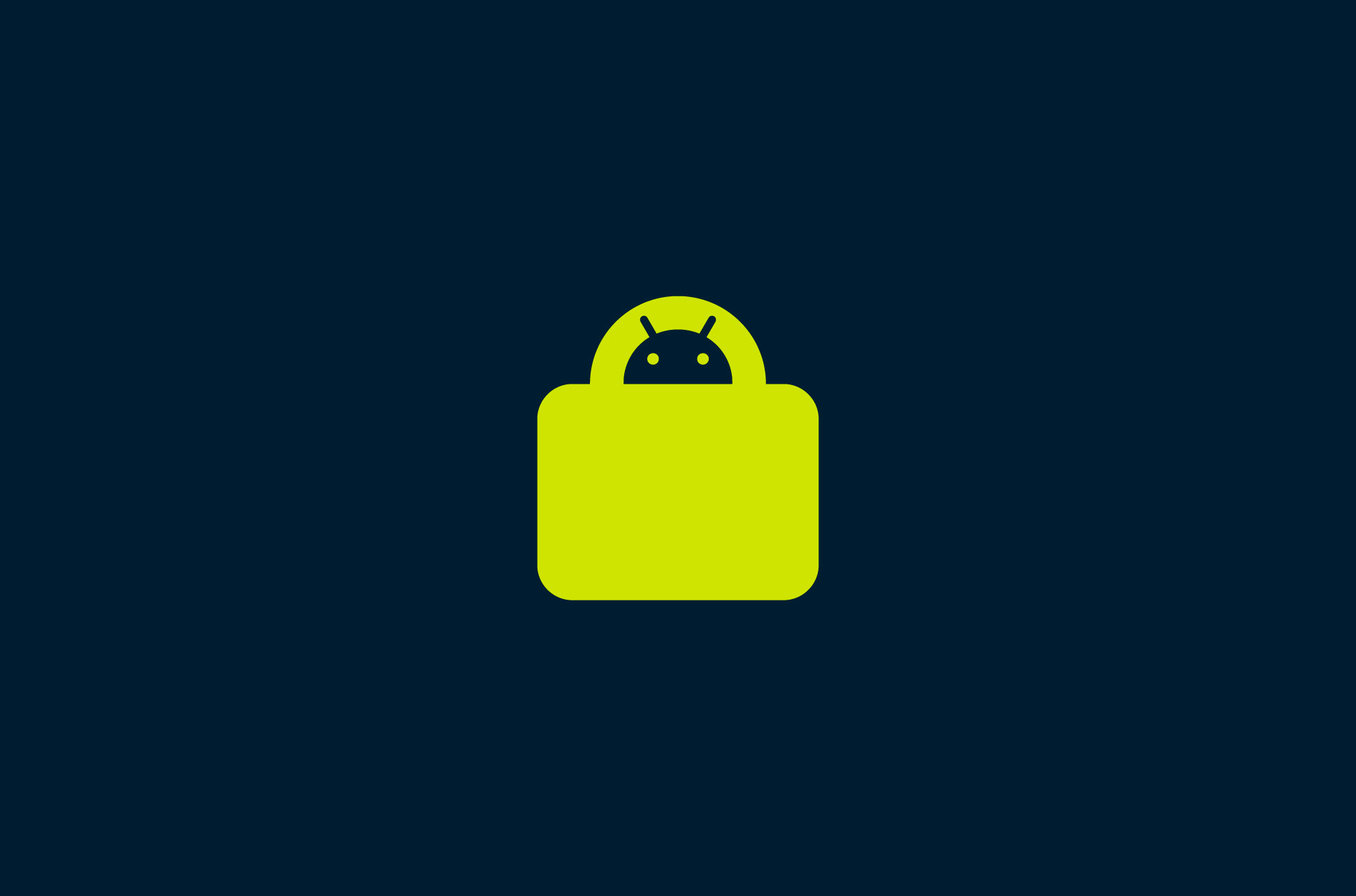 A lock with the "Android" logo.