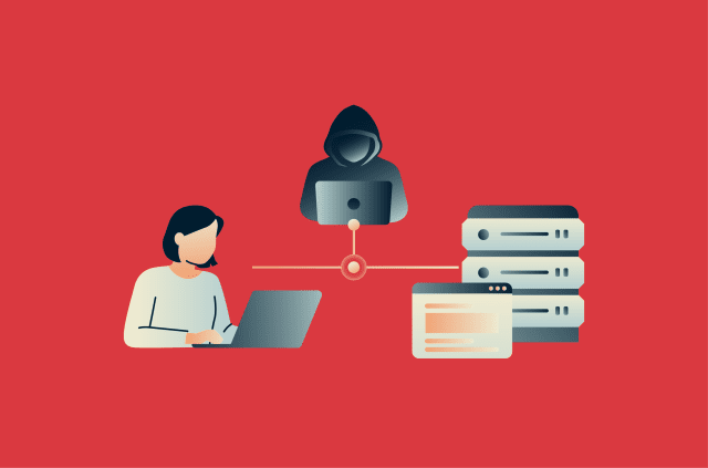 What is a man-in-the-middle (MITM) attack and why is it dangerous?
