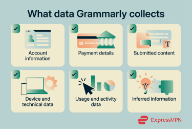 What data Grammarly collects.