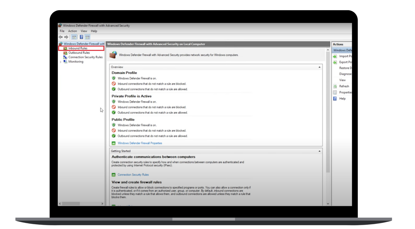 Windows Firewall Is Open