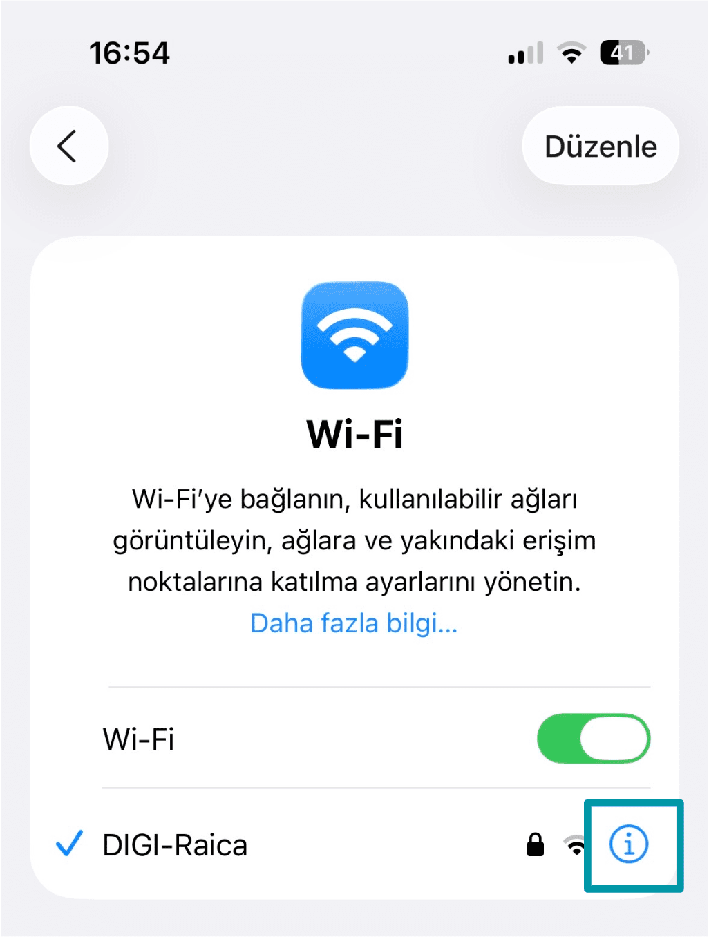 Tap The I Icon Tr