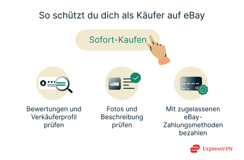 3 top tips for eBay buyers to stay safe.