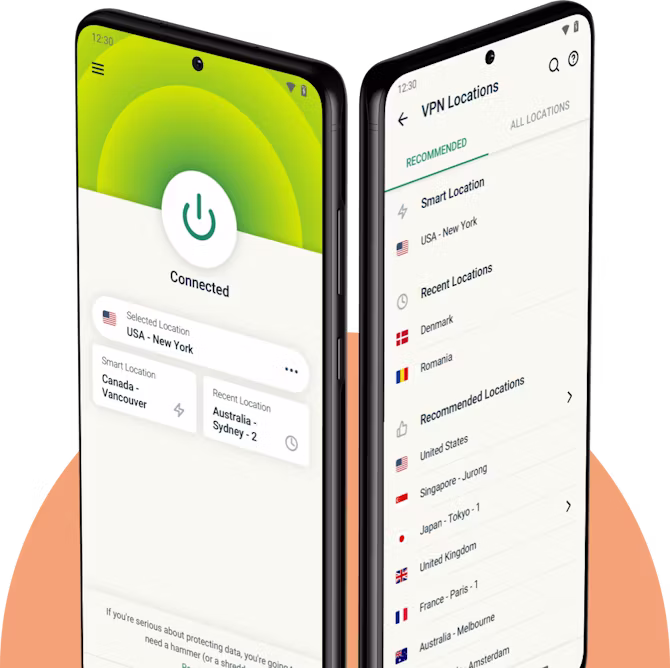 Android telefonok ExpressVPN-nel