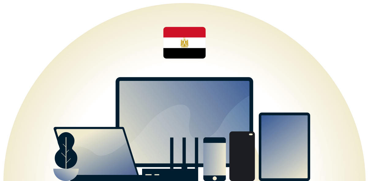 Egypt,ische VPN beschermt een verscheidenheid aan apparaten.