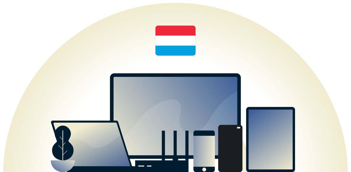 VPN pour le Luxembourg prot&eacute;geant une vari&eacute;t&eacute; d'appareils.