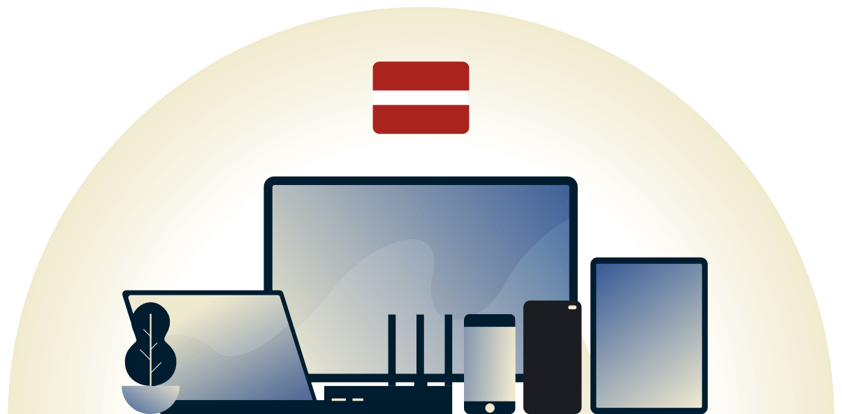 VPN ลัตเวีย ปกป้องอุปกรณ์ที่หลากหลาย
