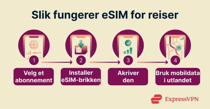 How an eSIM works for travel.
