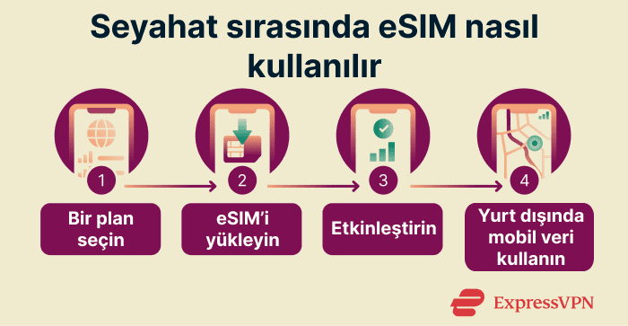 How an eSIM works for travel.