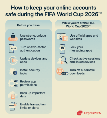 How to keep your online accounts safe before and during the World Cup.
