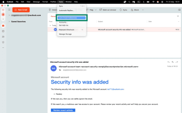 How to access junk email preferences in Outlook for Mac