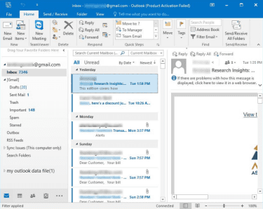 How to select an email from a sender you want to block in classic Outlook for Windows