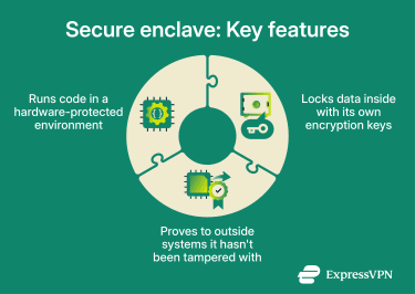 What a secure enclave does.
