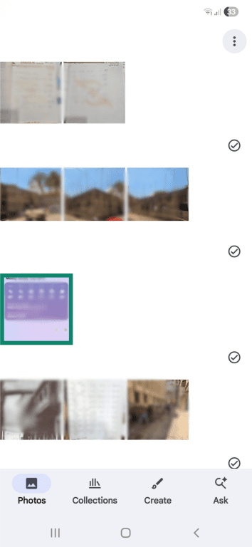 Photo selected in the Google Photos app on Android