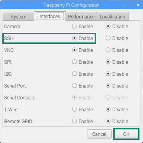 How to enable SSH on Raspberry Pi.