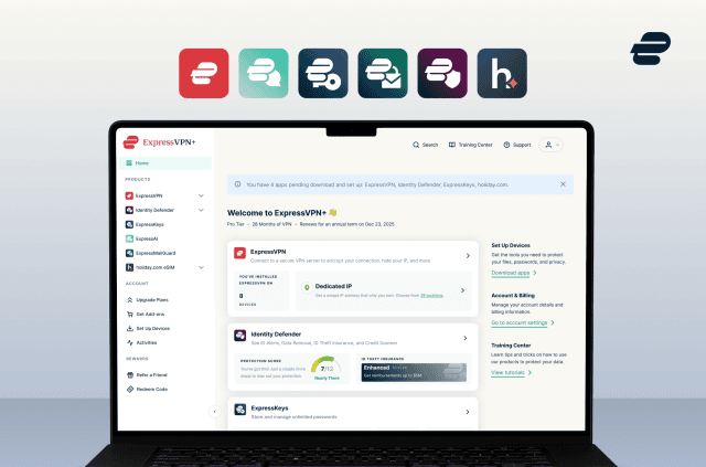 ExpressVPN+ makes managing your privacy and security simpler—now with passkey sign-in